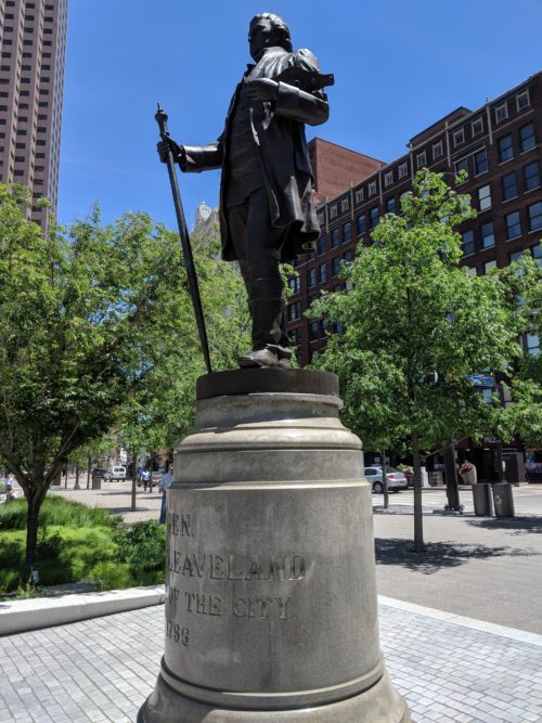 Statue of Moses Cleaveland in Public Square