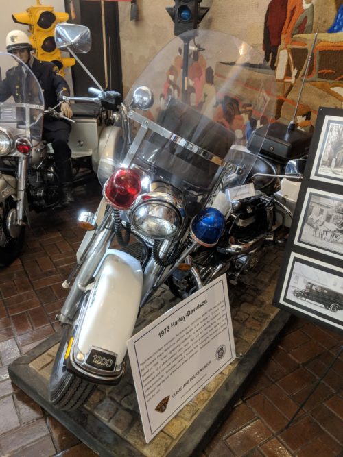 Exhibit at the Police Museum in Cleveland