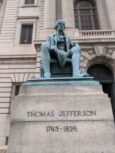 Cleveland's statue of Thomas Jefferson