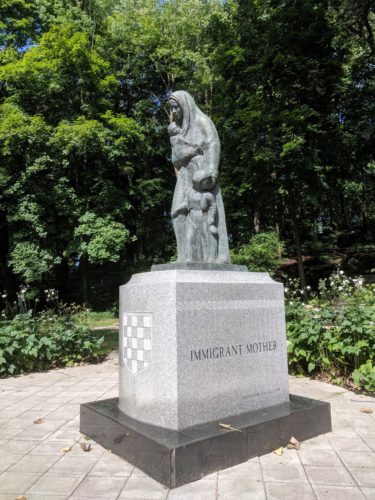 Croatian Statue Immigrant Mother