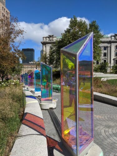 Prismatic Art Display in Cleveland